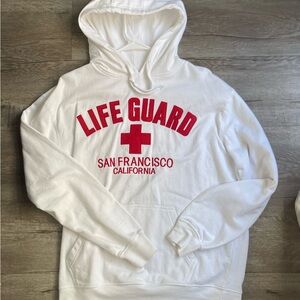 White Lifeguard Hoodie